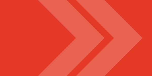 Red (95%) background with translucent white arrows pointing to the right.